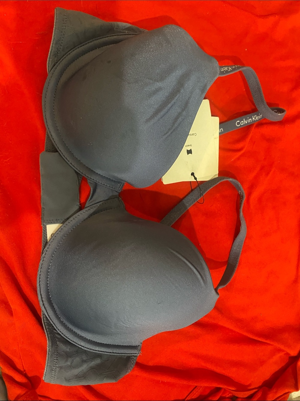 Calvin Klein Navy Blue Seamless T-Shirt Bra